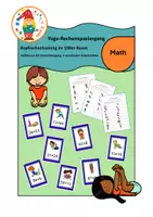 Vorschau - Arbeitsblätter - Yoga-Rechenspaziergang_Addition im Hunderterraum - Deckblatt