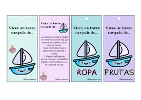Vista previa - Juegos / Gamificación - Llavero para jugar y evocar categorías para niños - página 2