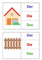 Vorschau - Bildkarten - bestimmter Artikel Alltagsgegenstände Bildkarten - Seite 1