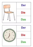 Vorschau - Bildkarten - bestimmter Artikel Möbelstücke Bildkarten/ Klammerkarten - Seite 2