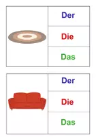 Vorschau - Bildkarten - bestimmter Artikel Möbelstücke Bildkarten/ Klammerkarten - Seite 3
