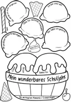 Vorschau - Arbeitsblätter - Schuljahresende: Mein Schuljahr / Eisbecher - Sommer / Sommerferien - Seite 3