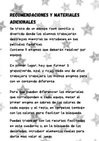 Vista previa - Juegos / Gamificación - ESCAPE ROOM CUADERNO DE RODAJE - página 2
