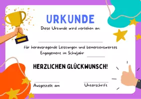 Vorschau - Fördermaterial/Inklusion - Schuljahresende Urkunde Zertifikat Zeugnisbeigabe - Seite 2