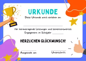 Vorschau - Fördermaterial/Inklusion - Schuljahresende Urkunde Zertifikat Zeugnisbeigabe - Seite 3