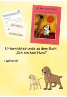 Vorschau - Arbeitsblätter - Unterrichtsstunde zu dem Buch "Ich bin kein Hund", kreativer Schreibanlass - Deckblatt