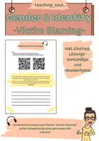 Vorschau - Stundenentwürfe - "Victim Blaming" - Unterrichtsplan - Gender Issues - Deckblatt