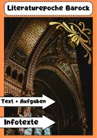 Vorschau - Arbeitsblätter - Barock Literatur: Wichtige Autoren, Werke und Stilmerkmale - Deckblatt
