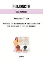 Vorschau - Arbeitsblätter - Subjonctif Übungen und Arbeitsblätter (Bildung & Anwendung) - Deckblatt