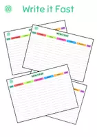 Vista previa - Juegos / Gamificación - Write it fast Game - Juego para practicar vocabulario - Portada