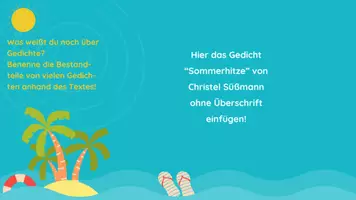 Vorschau - Stundenentwürfe - Einführung in die Lyrikanalyse: Sommergedicht - Seite 3