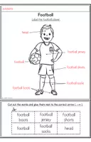 anteprima - Esercizi - Football - Label the Football Player - Pagina 2