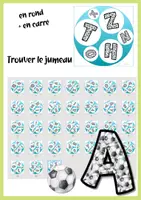 Aperçu - Jeux - Jeu ABC de l'alphabet | Trouver le jumeau | Football Style - Page 1