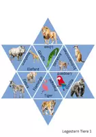 Vorschau - Spiele - Legesterne zum Thema Tiere (DaZ, Anfangsunterricht) - Seite 2