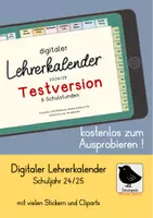 Vorschau - Bildkarten - Digitaler Lehrerkalender 23 / 24 (Testversion), interaktives PDF - Deckblatt