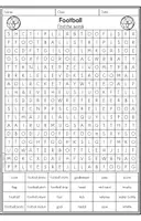 anteprima - Esercizi - Football - Word Search - Pagina 1
