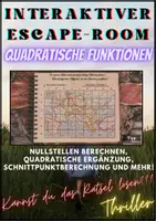 Vorschau - Spiele - Quadratische Funktionen - Interaktiver Escape-Room - Deckblatt