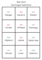 Vorschau - Spiele - Bild-Wort Merk es dir Dschungel Safaritour - Seite 2