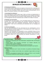 Vorschau - Arbeitsblätter - Immunsystem - Prozess der Immunabwehr mit Lösung (Klasse 8 9 10) - Deckblatt