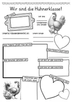 Vorschau - Arbeitsblätter - Hühnerklasse Klasse vorstellen Klassentier Huhn - Seite 2