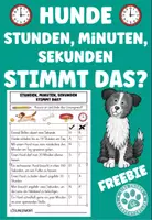 Vorschau - Arbeitsblätter - Zeitspannen Hunde Stimmt das Mathe 2. Klasse 3. Klasse Uhrzeit - Deckblatt