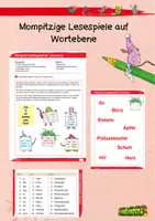 Vorschau - Spiele - Mompitzige Lesespiele auf Wortebene - Deckblatt