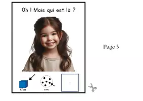 Aperçu - Feuilles d'exercices - Livre Adapté en CAA, Qui est là ? Thème des personnes - Page de couverture