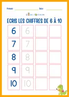 Aperçu - Apprentissages en autonomie - Graines d'O - Ecris les chiffres - Matériel Pédagogique - Page 1