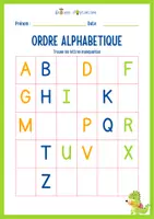 Aperçu - Apprentissages en autonomie - Graines d'O - Ordre Alphabetique - Matériel Pédagogique - Page de couverture