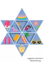 Vorschau - Spiele - Legesterne zum Thema Sommer (DaZ, Anfangsunterricht) - Seite 2