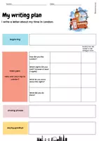 Vorschau - Arbeitsblätter - Writing activitiy - A letter from London Bus Stop - Deckblatt