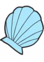 Vorschau - Mal- und Bastelvorlagen - Einzelne Muschel - Clipart Grafiken - Seite 2