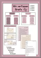 Vorschau - Arbeitsblätter - Briefe verfassen - Tafelmaterial - Deckblatt