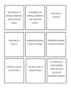anteprima - Esercizi - Carte con coppie minime fonemi ʧ -ʃ - Pagina 1