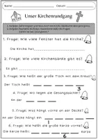 Vorschau - Arbeitsblätter - Kirchenrallye Religion - Seite 1