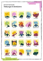 Vorschau - Arbeitsblätter - Bildwörterbuch - feelings & emotions - Seite 1
