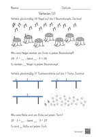Vorschau - Arbeitsblätter - Geteiltaufgaben - Aufteilen und Verteilen (6 AB mit Lernvideolink) - Deckblatt