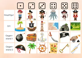 Vorschau - Spiele - Würfelgeschichten Piraten und Märchen (Schreibanlass, Geschichten) - Seite 2