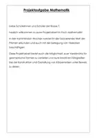 Vorschau - Arbeitsblätter - Projekt Mathe Vielecke und Prismen - Deckblatt
