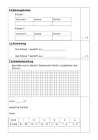Vorschau - Arbeitsblätter - Protokoll Dichte Versuch - Seite 1