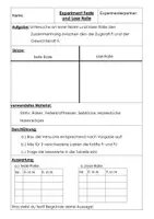 Vorschau - Arbeitsblätter - Protokoll feste und lose Rolle - Deckblatt