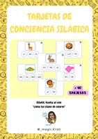 Vista previa - Refuerzo / NEE / Materiales de apoyo - Tarjetas de conciencia fonológica/silábica 2ª edición - Portada