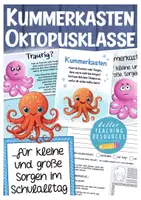 Vorschau - Arbeitsblätter - Oktopusklasse Krakenklasse Kummerkasten Grundschule - Deckblatt