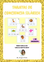 Vista previa - Refuerzo / NEE / Materiales de apoyo - Tarjetas de conciencia fonológica/silábica 2ª edición - página 1