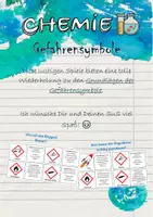 Vorschau - Arbeitsblätter - Spiele zu den Gefahrensymbolen (GHS) - Deckblatt