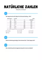 Vorschau - Arbeitsblätter - Natürliche Zahlen ⎮ Zeitpunkt & Zeitdauer (Arbeitsblatt 6) - Seite 1