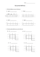 Vorschau - Arbeitsblätter - Schriftliche Multiplikation - das Malkreuz 4. Klasse - Seite 1