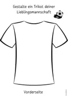Vorschau - Mal- und Bastelvorlagen - WM 2026 |Fußball Weltmeisterschaft Fußball Trikot gestalten👕⚽️🖍️ - Seite 1