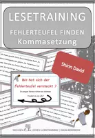 Vorschau - Fördermaterial/Inklusion - Shirin David Spezial: Fehlerteufel Lesekarten Kommasetzung - Deckblatt
