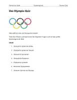 Vorschau - Arbeitsblätter - Das Olympia-Quiz - Deckblatt